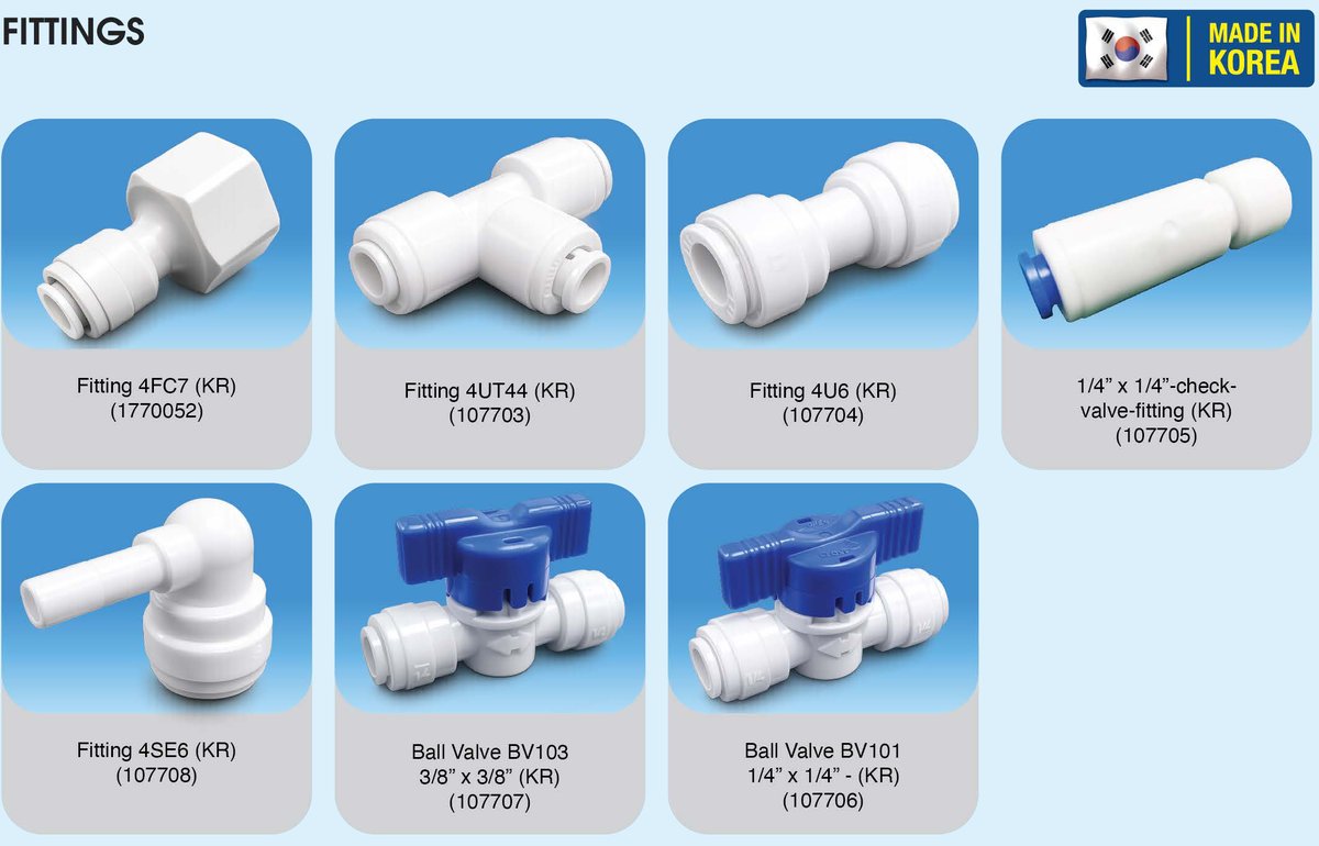 Water System Fittings — Made in Korea