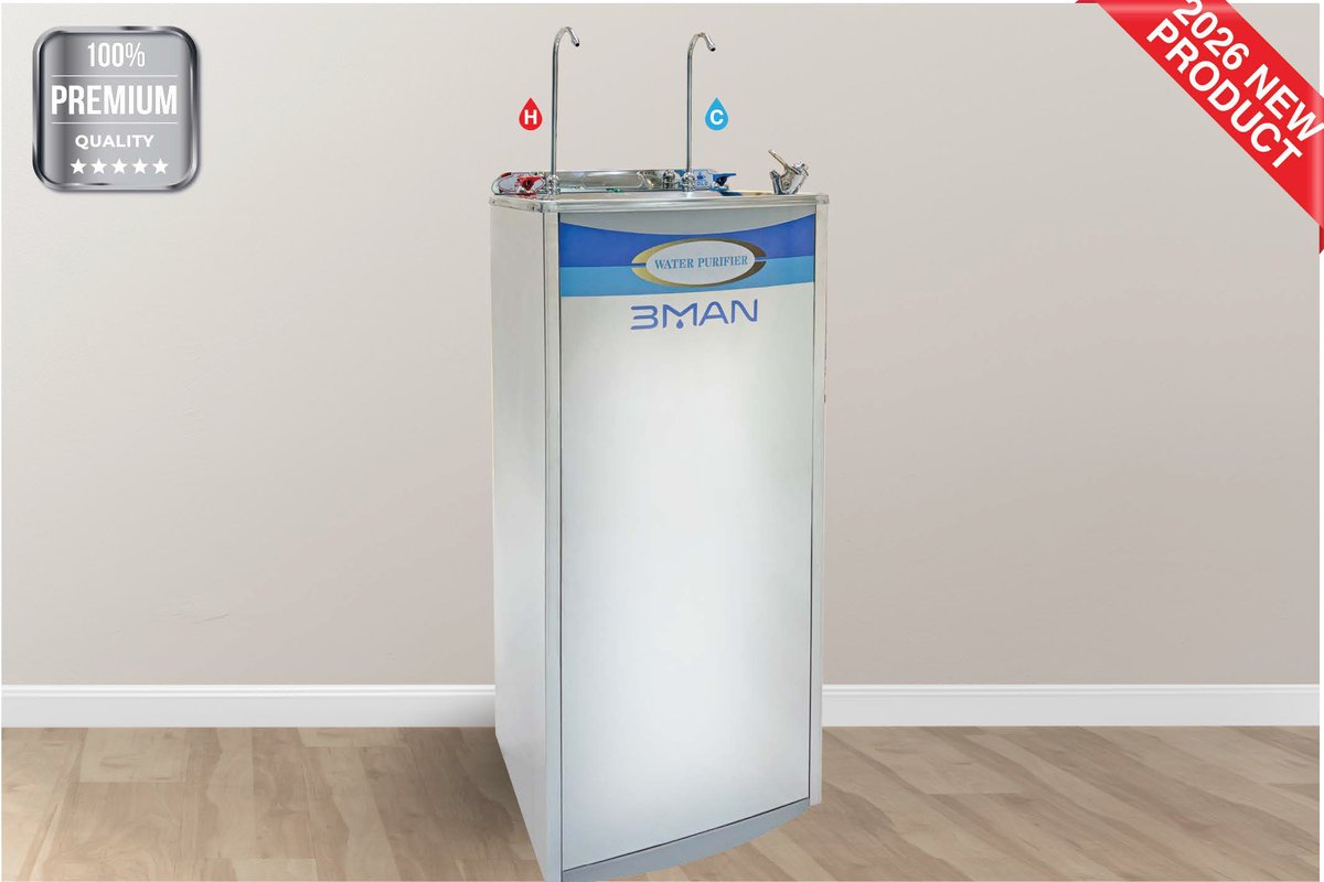Stainless Steel Water Cooler — Hot & Cold (3MAN)